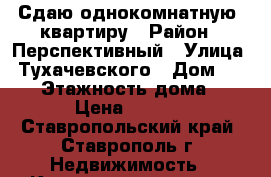 Сдаю однокомнатную  квартиру › Район ­ Перспективный › Улица ­ Тухачевского › Дом ­ 21/2 › Этажность дома ­ 12 › Цена ­ 7 000 - Ставропольский край, Ставрополь г. Недвижимость » Квартиры аренда   . Ставропольский край,Ставрополь г.